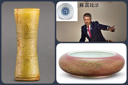 中国古美術・旧蔵水晶鎏金の紅山文化人像・重さ2.6㎏・置物・案頭・文房・風水開運 中国古美術・旧蔵水晶鎏金の紅山文化人像・重さ2.6㎏・