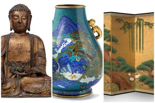 從清朝景泰藍到東瀛狩野派屏風法國奧古特中國、日本古董拍賣隆重舉槌