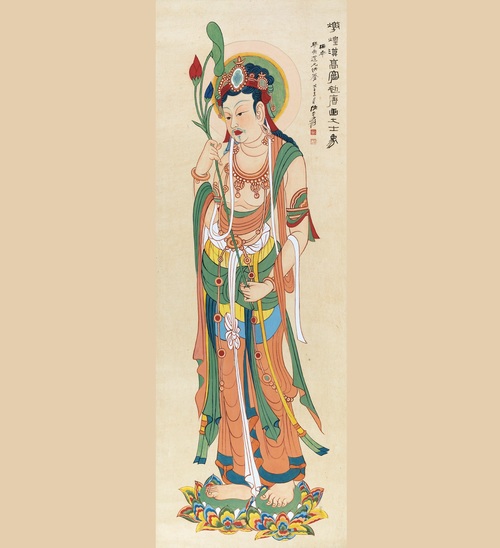 中国古美術・中国名家張大千氏　如来仏像水彩画8枚・板画絵画・書道・民国珍蔵絵画 中国古美術・中国名家張大千氏　如来仏像水彩画8枚・板画絵画・書道・民国珍蔵絵画