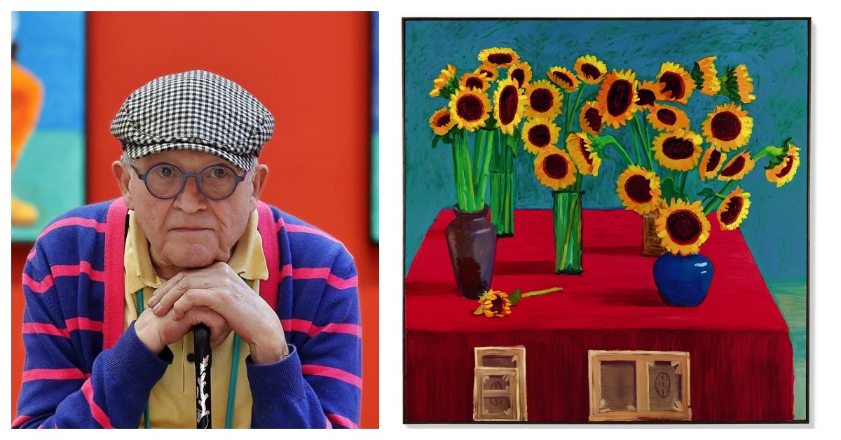 額装品/Sunflowers for Hope（デビット ホックニー） 30 Sunflowers': David Hockney's Singular Masterpiece