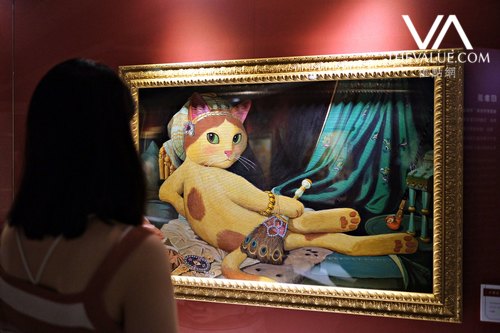 荒山了政　展示会作品　猫 猫罗丽莎》、《创造猫当》｜世界名画主角全面喵化| 近期展览| THE