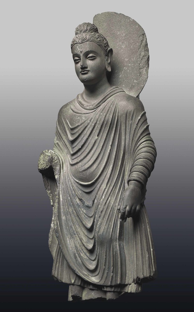 希腊式佛教艺术纽约佳士得的犍陀罗佛像