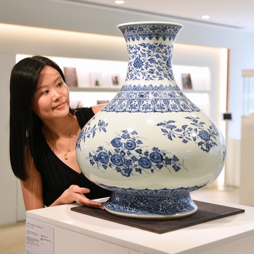 中国　香合　清朝時代　青華 中国 香合 清朝時代 青華