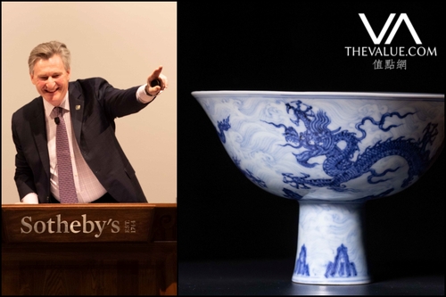 蘇富比中國藝術珍品｜宣德「青花高足盌」HK$7,496萬成交| 拍賣新聞